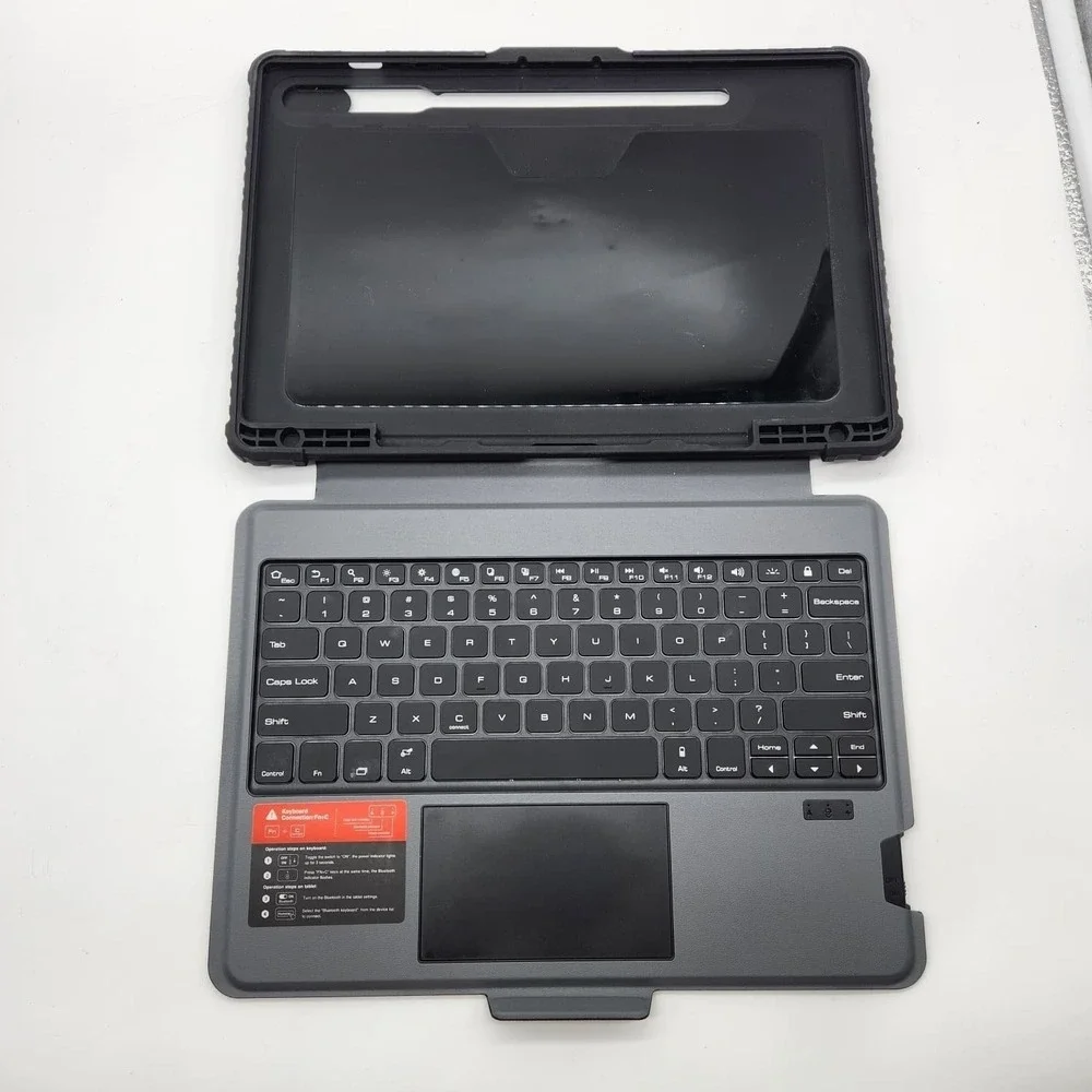 Nillkin Galaxy Tab S10 Plus S9 Plus Case Keyboard Backlit Trackpad Pen Holder